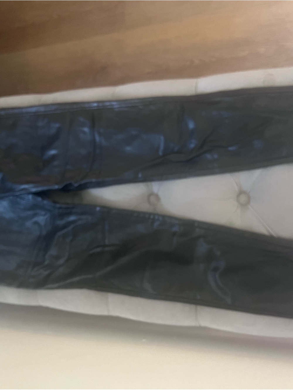 Zara Black Faux Leather Pants